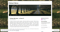 Desktop Screenshot of follow2serve.wordpress.com