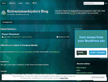 Tablet Screenshot of kriivarinmaekijuho.wordpress.com