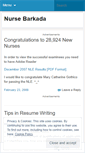 Mobile Screenshot of nursebarkada.wordpress.com