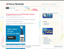 Tablet Screenshot of nursebarkada.wordpress.com