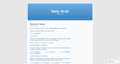 Desktop Screenshot of dailygrub.wordpress.com