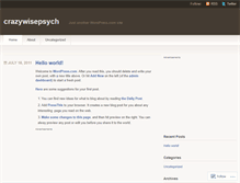 Tablet Screenshot of crazywisepsych.wordpress.com