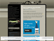 Tablet Screenshot of kinderkrams.wordpress.com