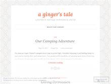 Tablet Screenshot of agingerstale.wordpress.com