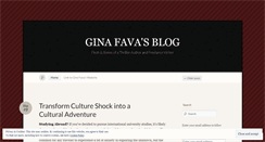 Desktop Screenshot of ginafava.wordpress.com