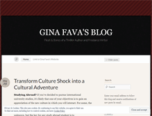 Tablet Screenshot of ginafava.wordpress.com