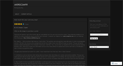 Desktop Screenshot of andreiczamfir.wordpress.com
