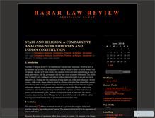 Tablet Screenshot of hararlawreview.wordpress.com