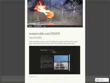Tablet Screenshot of miriamwalsh.wordpress.com