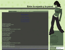 Tablet Screenshot of entrelaespadaylapared.wordpress.com