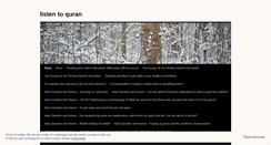 Desktop Screenshot of listentoquran.wordpress.com