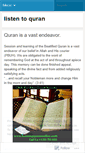 Mobile Screenshot of listentoquran.wordpress.com
