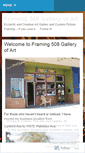 Mobile Screenshot of framing508gallery.wordpress.com