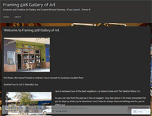Tablet Screenshot of framing508gallery.wordpress.com