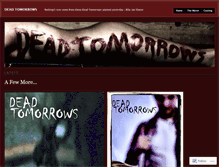 Tablet Screenshot of deadtomorrows.wordpress.com