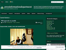 Tablet Screenshot of pressinformationdepartment.wordpress.com
