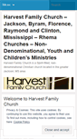 Mobile Screenshot of harvestfamilychurch.wordpress.com