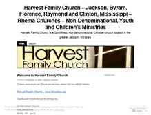 Tablet Screenshot of harvestfamilychurch.wordpress.com