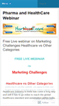 Mobile Screenshot of healthcarewebinar.wordpress.com