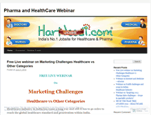 Tablet Screenshot of healthcarewebinar.wordpress.com