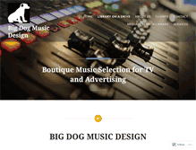 Tablet Screenshot of bigdogmusicdesign.wordpress.com