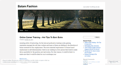 Desktop Screenshot of mybatamfashion.wordpress.com