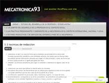 Tablet Screenshot of mecatronica93.wordpress.com