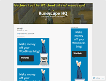 Tablet Screenshot of crazyrunescape.wordpress.com