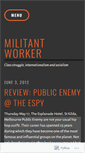 Mobile Screenshot of militantworker.wordpress.com