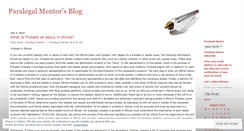 Desktop Screenshot of paralegalmentor.wordpress.com
