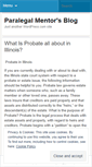 Mobile Screenshot of paralegalmentor.wordpress.com