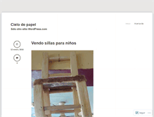 Tablet Screenshot of cielodepapel.wordpress.com