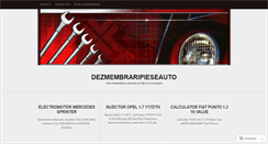 Desktop Screenshot of dezmembraripieseauto.wordpress.com