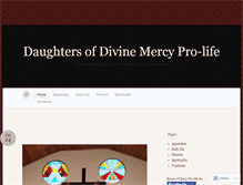 Tablet Screenshot of daughtersofdivinemercy.wordpress.com