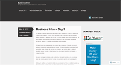 Desktop Screenshot of businessintro.wordpress.com