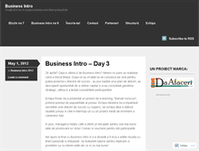 Tablet Screenshot of businessintro.wordpress.com