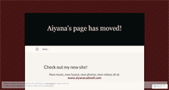 Desktop Screenshot of aiyanacadwell.wordpress.com