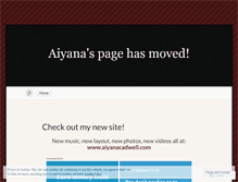 Tablet Screenshot of aiyanacadwell.wordpress.com
