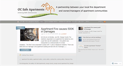 Desktop Screenshot of ocsafeapartments.wordpress.com