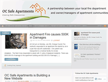 Tablet Screenshot of ocsafeapartments.wordpress.com