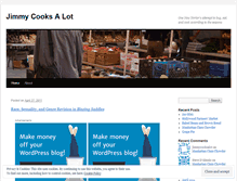 Tablet Screenshot of jimmycooksalot.wordpress.com