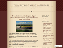 Tablet Screenshot of centralvalleywatchdogs.wordpress.com