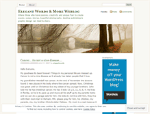 Tablet Screenshot of elegantwords.wordpress.com