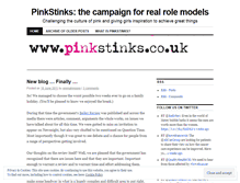 Tablet Screenshot of pinkstinks.wordpress.com