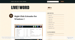 Desktop Screenshot of liveword.wordpress.com