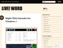 Tablet Screenshot of liveword.wordpress.com