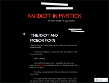 Tablet Screenshot of anidiotinpartick.wordpress.com