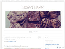 Tablet Screenshot of boredbaker.wordpress.com