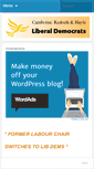 Mobile Screenshot of camborneredruthlibdems.wordpress.com