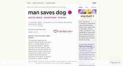 Desktop Screenshot of mansavesdog.wordpress.com